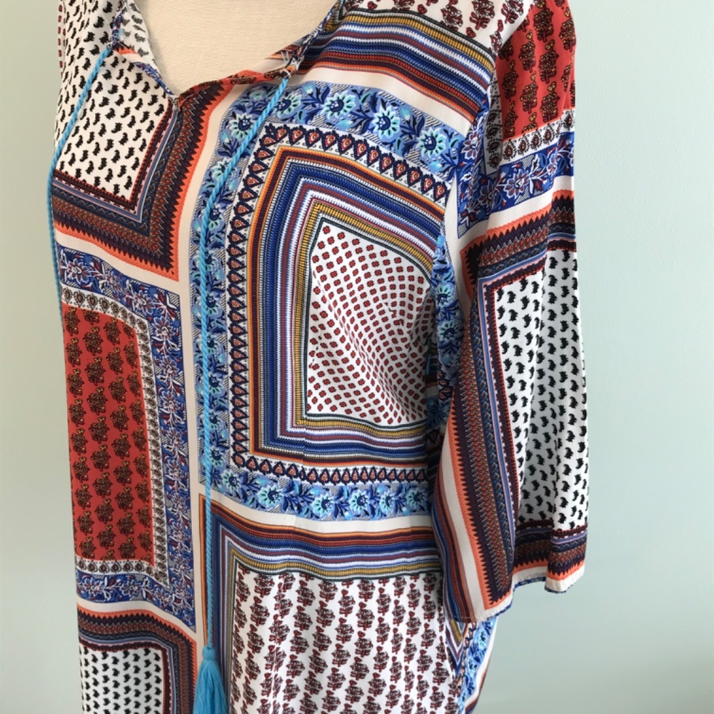 Umgee patchwork boho tunic - Picture 2 of 8